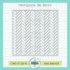 Creative Worship Herringbone Tile Stencil cws-st-25-10