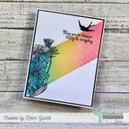 Creative Worship Herringbone Tile Stencil cws-st-25-10 May You Be Blessed Card