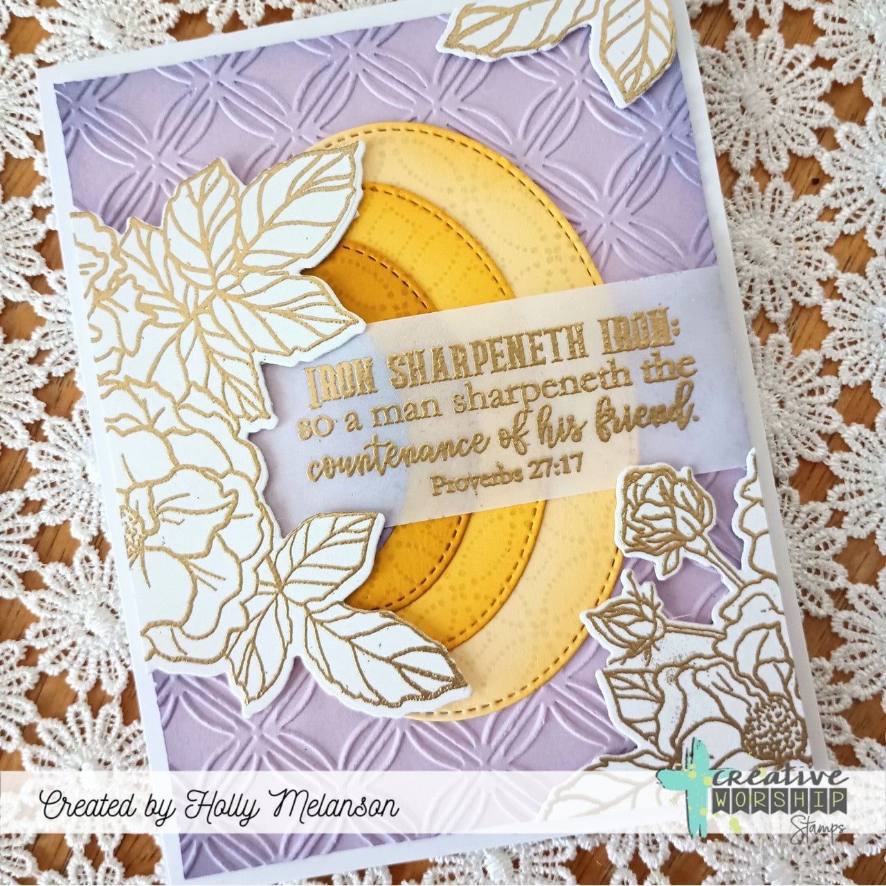 Creative Worship Hope Blooms Dies cwsd-281 Holly Melanson Card