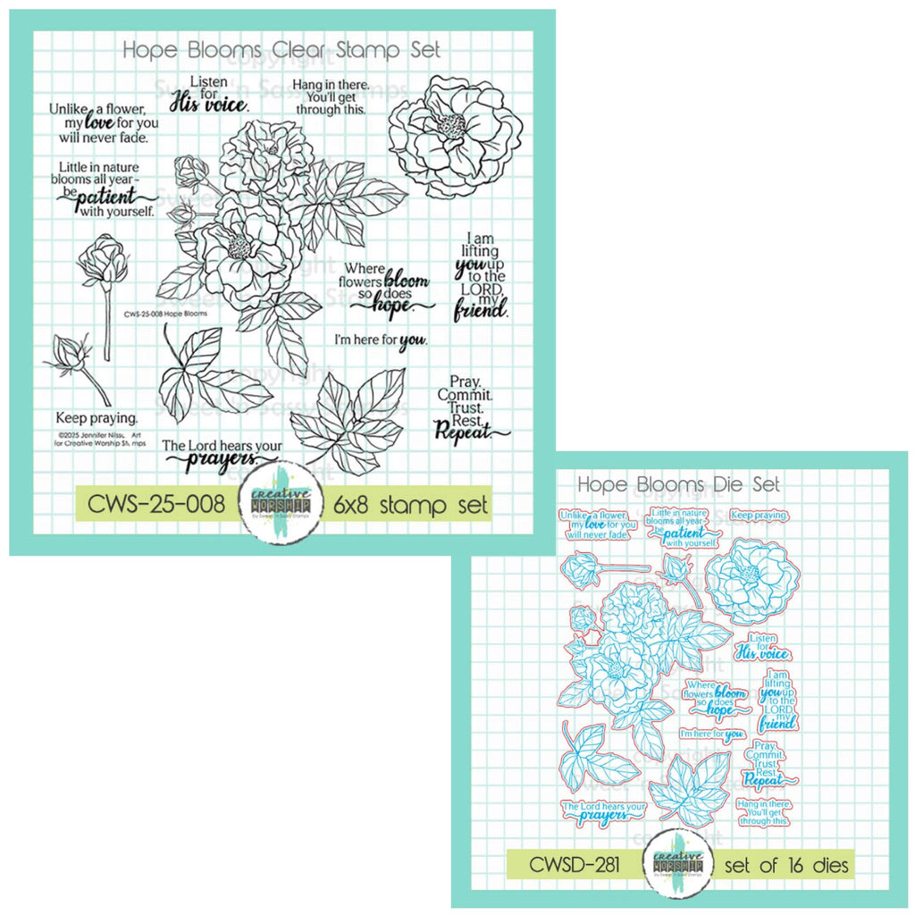 Creative Worship Hope Blooms Stamps And Dies Bundle