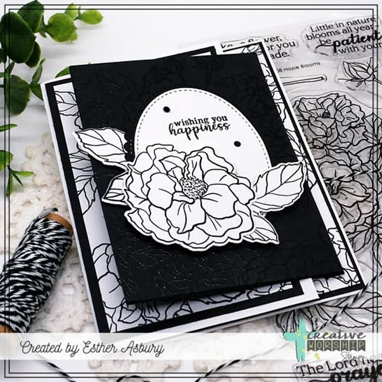 Creative Worship Hope Blooms Stamps And Dies Bundle Esther Asbury Card