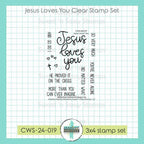 Creative Worship Jesus Loves You Clear Stamps cws-24-019