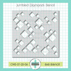 Creative Worship Jumbled Diamonds Stencil cws-st-25-06