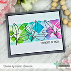 Creative Worship Jumbled Diamonds Stencil cws-st-25-06 Thinking Of You Card