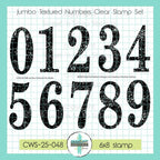 Creative Worship Jumbo Textured Numbers Clear Stamps cws-25-048