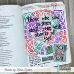 Creative Worship Kaleidoscope Stencil cws-st-25-09 Those You Sow In Tears Shall Reap With Shouts Of Joy Bible Journaling