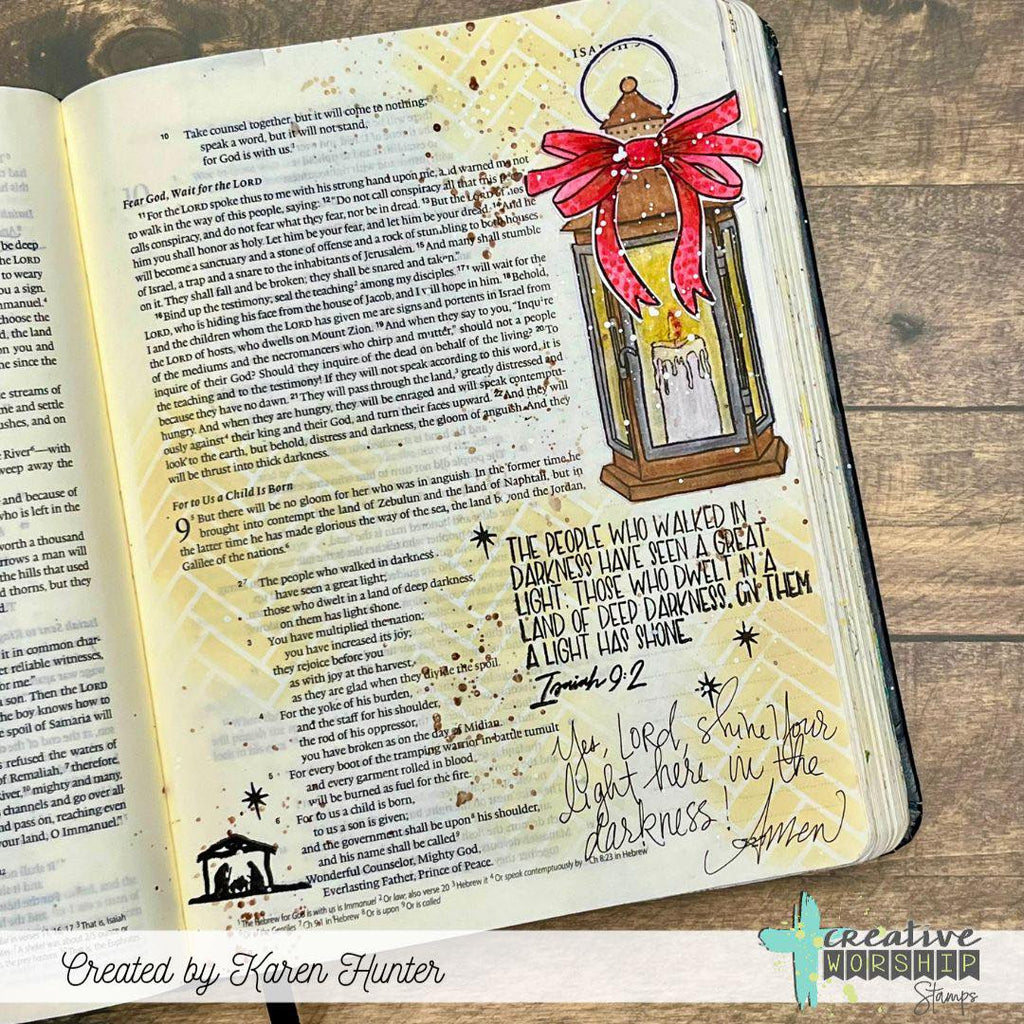Creative Worship Lantern Light Clear Stamps cws-25-050 Bible Journaling