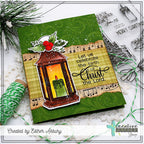 Creative Worship Lantern Light Clear Stamps cws-25-050 Birth Of Christ Christmas Card