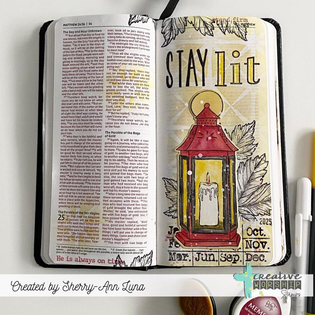 Creative Worship Lantern Light Dies cwsd-25-015 Bible Journaling Card