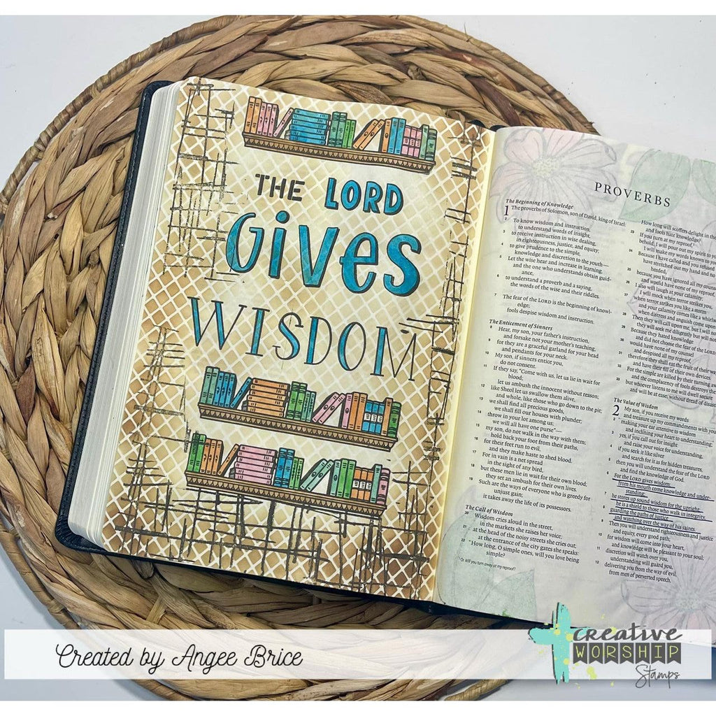 Creative Worship Library Treasures Clear Stamps cws-25-007 Angee Brice Bible Page