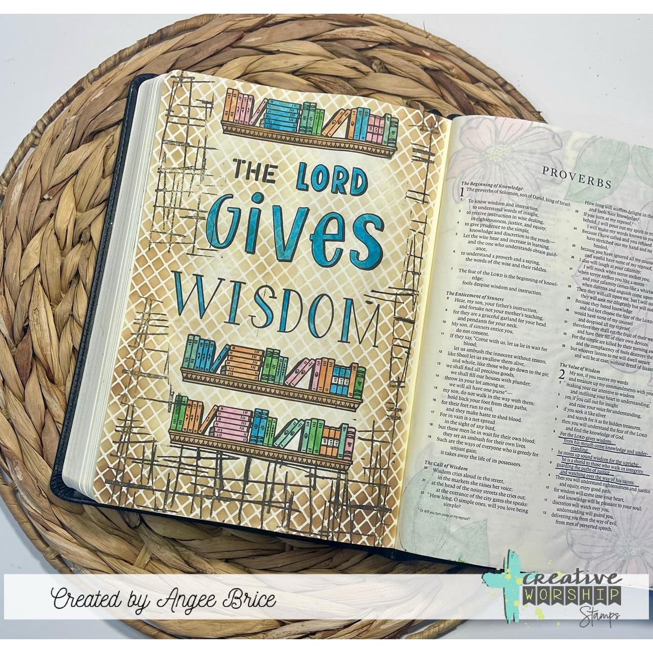 Creative Worship Library Treasures Clear Stamps cws-25-007 Angee Brice Bible Page