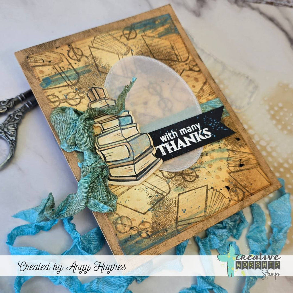 Creative Worship Library Treasures Clear Stamps cws-25-007 Angy Hughes Card