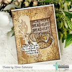 Creative Worship Loaves And Fishes Clear Stamps And Dies Bundle Bread of Life Bible Card