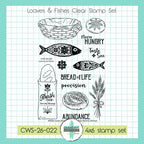 Creative Worship Loaves And Fishes Clear Stamps And Dies Bundle CWS-26-022 clear stamps set alone