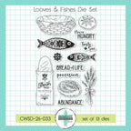 Creative Worship Loaves And Fishes Clear Stamps And Dies Bundle CWSD-26-033 dies alone