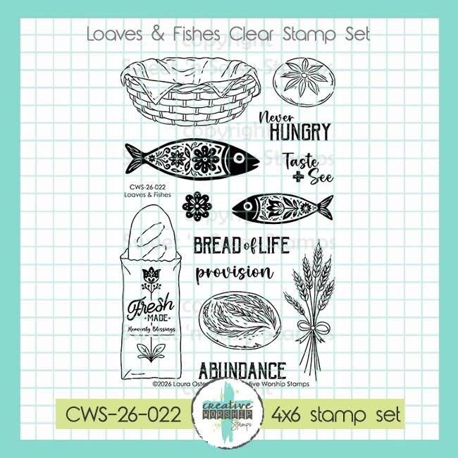 Creative Worship Loaves And Fishes Clear Stamps cws-26-022