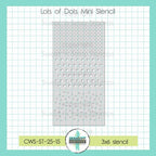 Creative Worship Lots Of Dots Mini Stencil cws-st-25-15