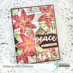 Creative Worship Lots Of Dots Mini Stencil cws-st-25-15 Peace Merry Christmas Card