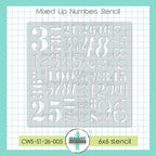 Creative Worship Mixed Up Numbers Stencil cws-st-26-005