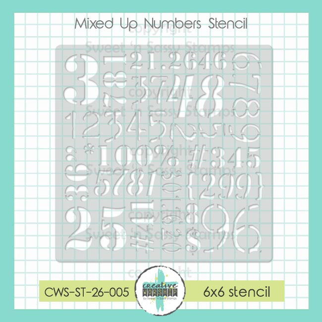 Creative Worship Mixed Up Numbers Stencil cws-st-26-005