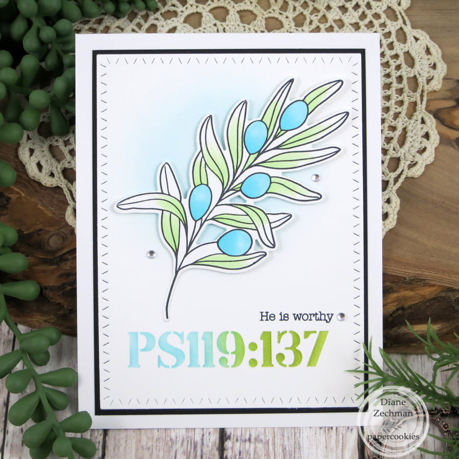 Creative Worship Mixed Up Numbers Stencil cws-st-26-005 Bible Verse Card