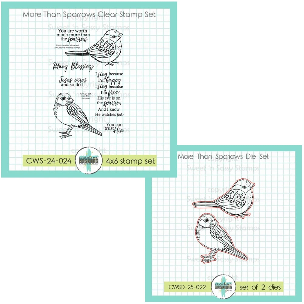 Creative Worship More Than Sparrows Stamps And Dies Bundle