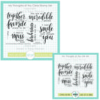 Creative Worship My Thoughts Of You Clear Stamps And Dies Bundle