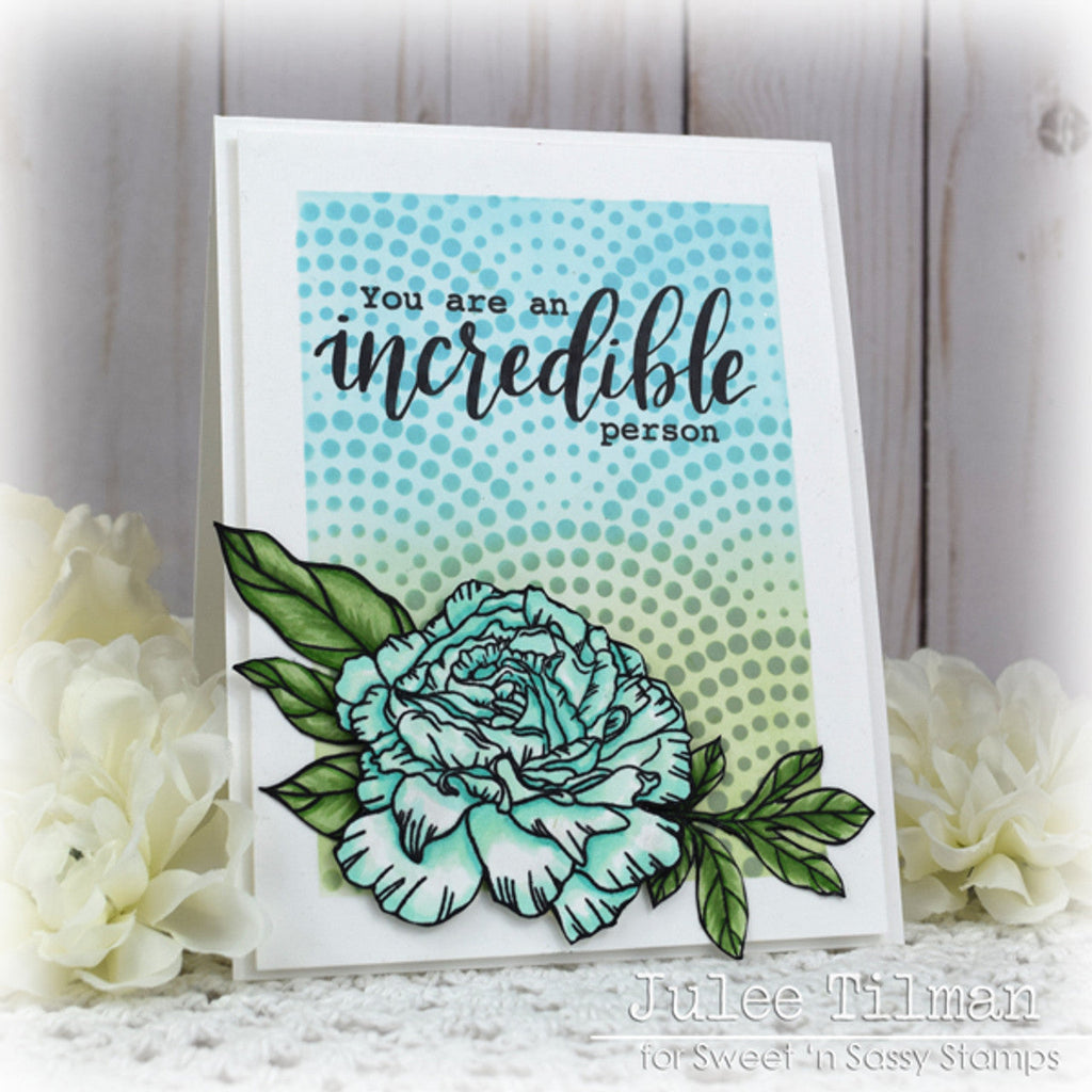 Creative Worship My Thoughts Of You Clear Stamps And Dies Bundle You are an incredible person Julee Tilman Card