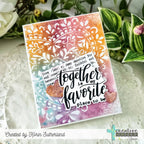 Creative Worship My Thoughts Of You Dies cwsd-26-018 Together Is My Favorite Place To Be Card