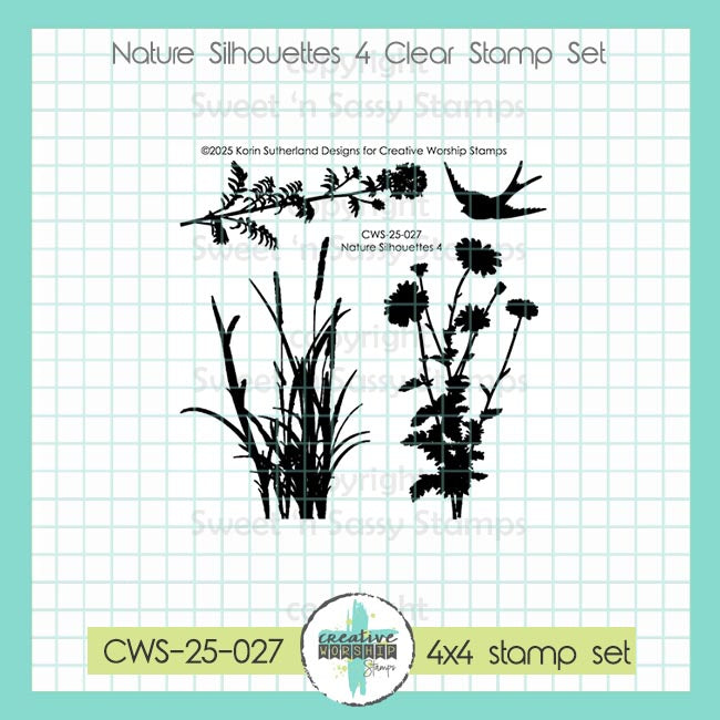 Creative Worship Nature Silhouettes 4 Clear Stamps cws-25-027