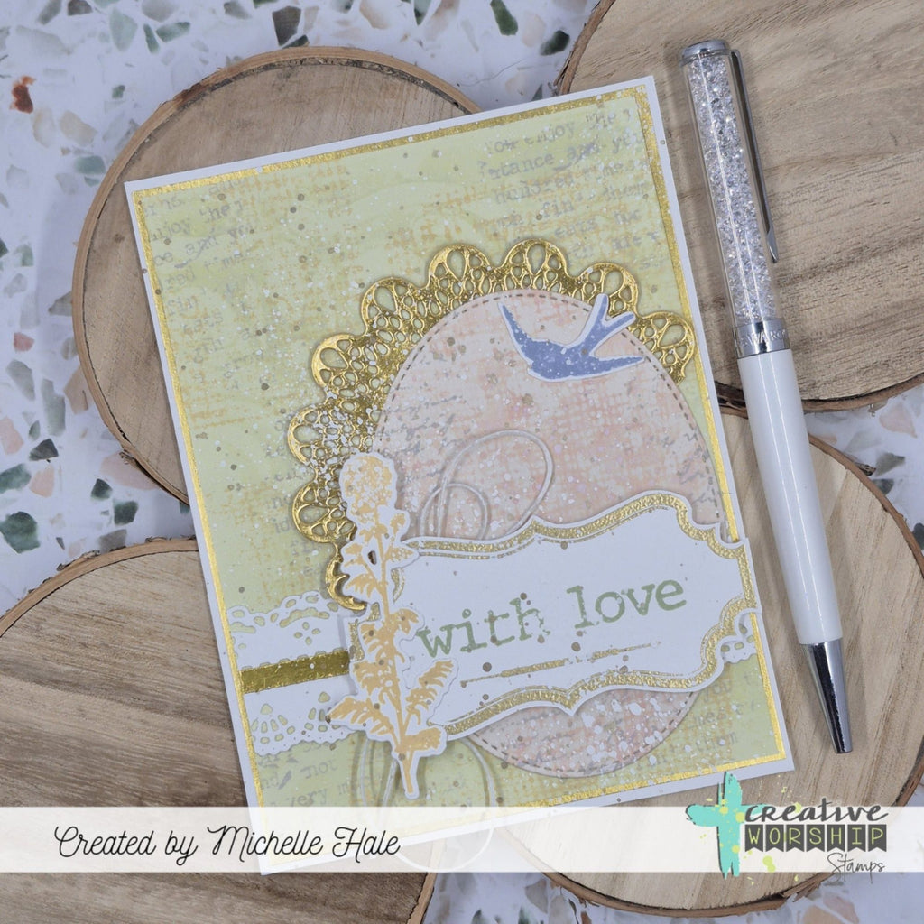 Creative Worship Nature Silhouettes 4 Dies cwsd-25-010 With Love Card