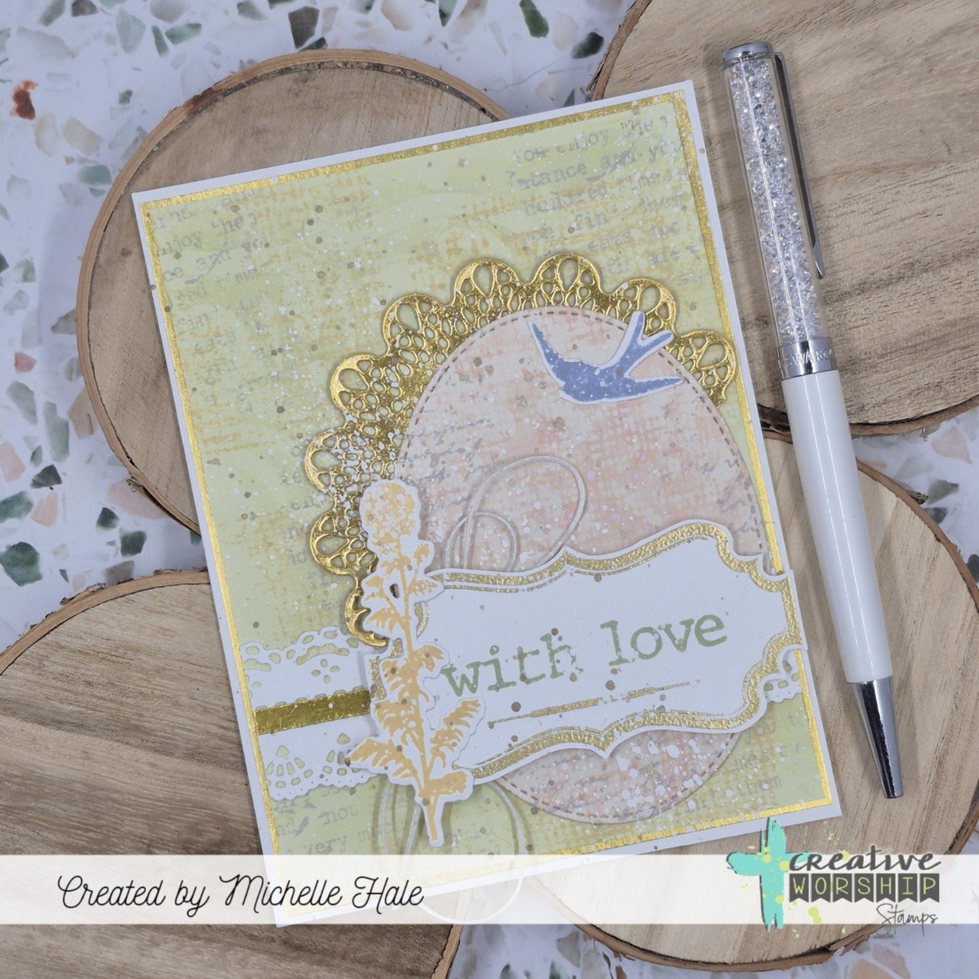Creative Worship Nature Silhouettes 4 Dies cwsd-25-010 With Love Card