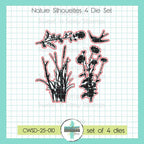 Creative Worship Nature Silhouettes 4 Stamps And Dies Bundle CWSD-25-010