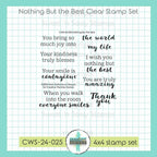 Creative Worship Nothing But the Best Clear Stamps cws-24-025