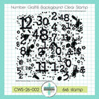 Creative Worship Number Graffiti Background Clear Stamp cws-26-002