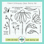 Creative Worship Patient Echinacea Clear Stamps cws-25-042
