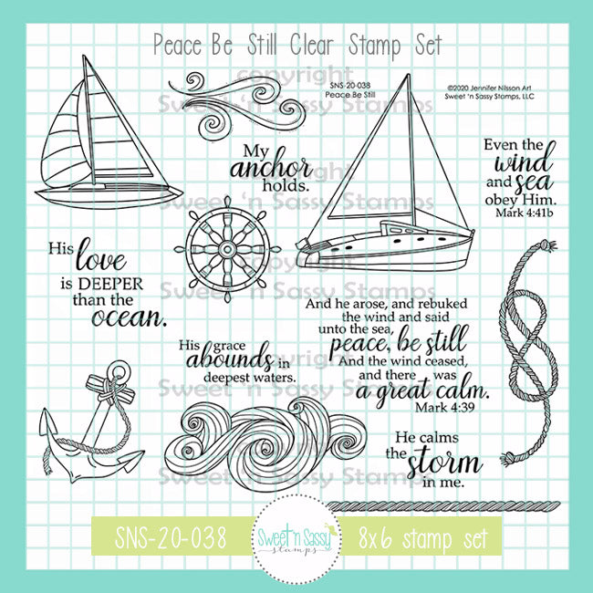 Creative Worship Peace Be Still Clear Stamps sns-20-038