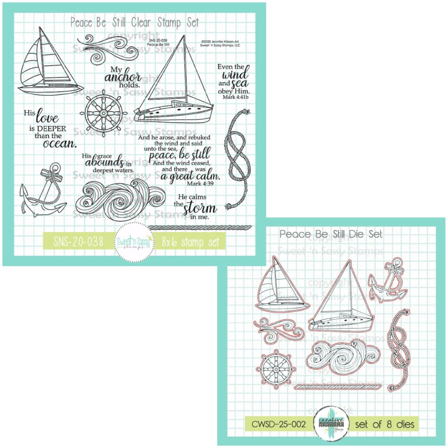 Creative Worship Peace Be Still Stamps And Dies Bundle