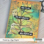 Creative Worship Peaceful Botanicals Clear Stamps And Dies Bundle Encouragement Card