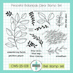 Creative Worship Peaceful Botanicals Clear Stamps And Dies Bundle cws-25-031