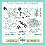 Creative Worship Peaceful Botanicals Clear Stamps cws-25-031
