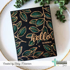 Creative Worship Peaceful Botanicals Clear Stamps cws-25-031 Hello You Inspire Me Card