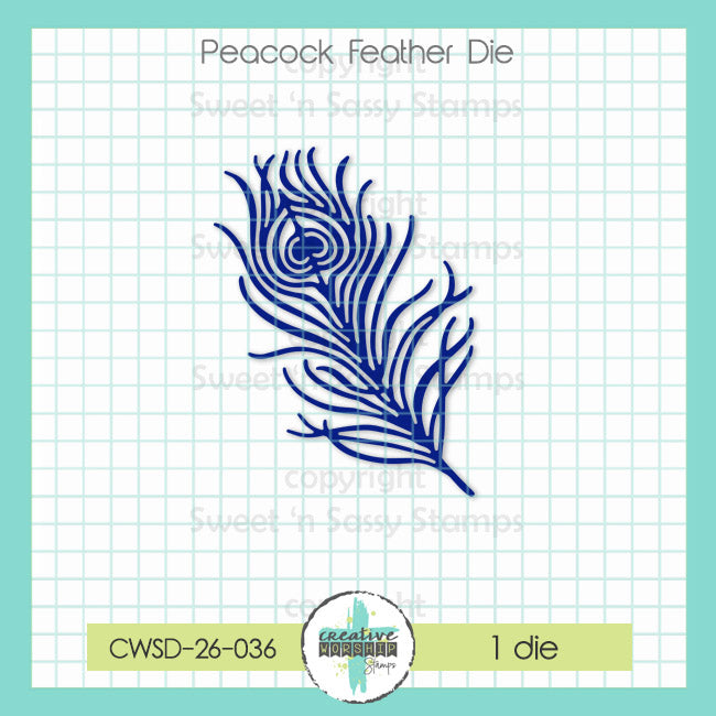 Creative Worship Peacock Feather Die cwsd-26-036