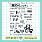 Creative Worship Pick A Number Clear Stamp cws-26-001