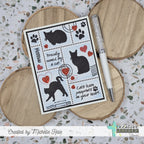 Creative Worship Postage Stamp Add Ons Clear Stamps cws-25-023 Cat Owner Card