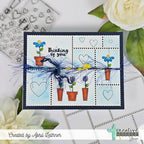 Creative Worship Postage Stamp Add Ons Clear Stamps cws-25-023 Thinking Of You Card