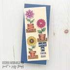 Creative Worship Pretty Potted Florals Dies cwsd-273 Lieschen Harshbarger Card