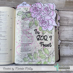 Creative Worship Print Script Caps Alpha Clear Stamps cws-25-012 In God I Trust Bible Journaling