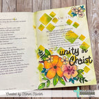 Creative Worship Print Script Lowercase Alpha Clear Stamps cws-25-013 Unity In Christ Bible Journaling