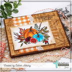 Creative Worship Rectangle Tile Stencil cws-st-24-08 Pumpkins Bouquet Card